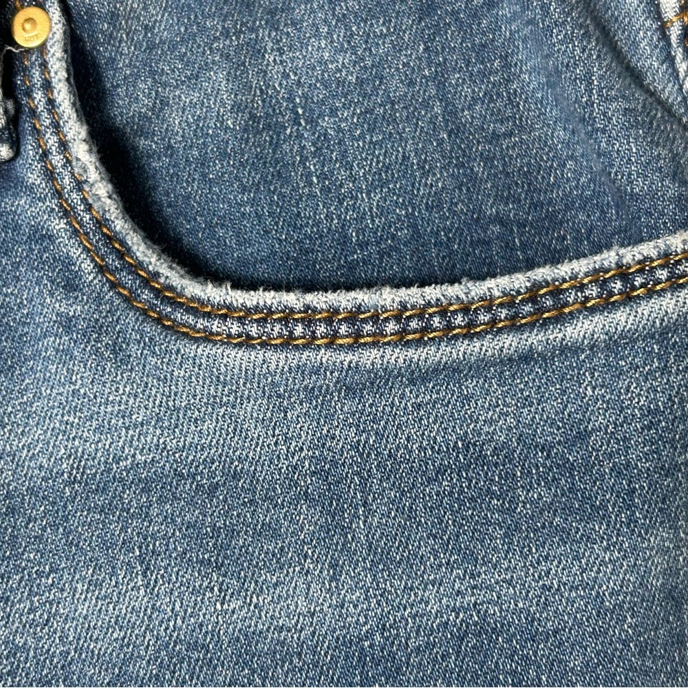 KUT From The Kloth Meg Fab Ab Wide Leg Jeans Womens 14 Cropped Frayed Stretch - Picture 15 of 15